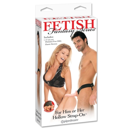 Страпон полый Pipedream For Him or Her