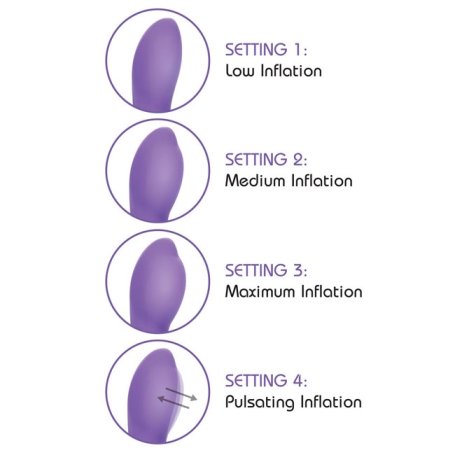 Вибратор Inflatable G-Flutter с расширением